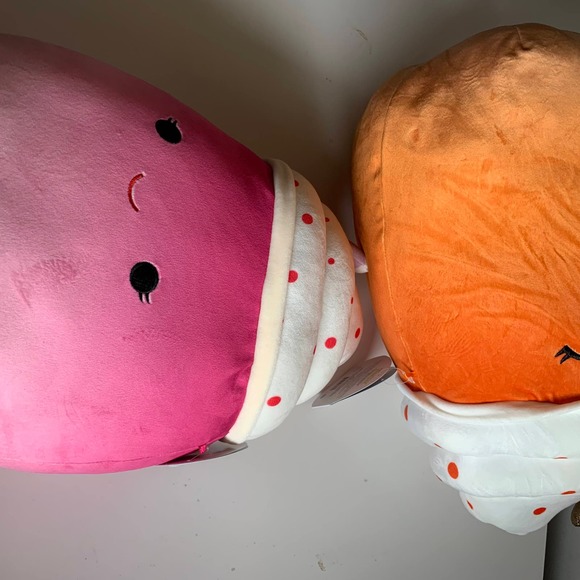 Squishmallow Kendla Pumpkin Spice Latte 14" Cinnamon Milkshake 12" Plush Drinks - Picture 8 of 15